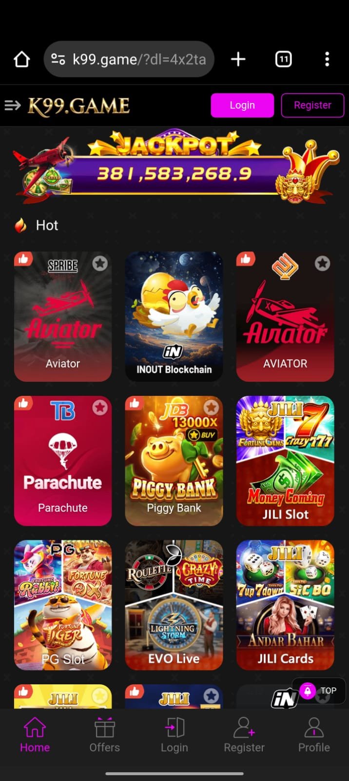 k99 game Download for android