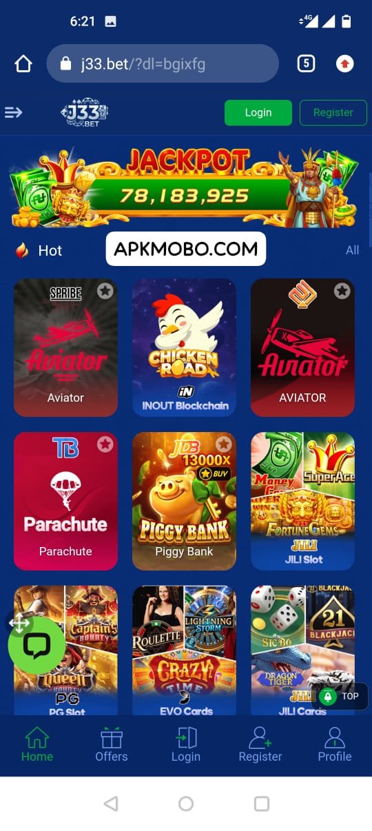 J33 Bet APK is a mobile gaming application